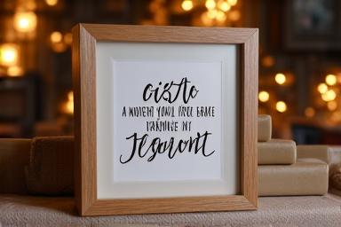 Regalo personalizado con arte caligráfico